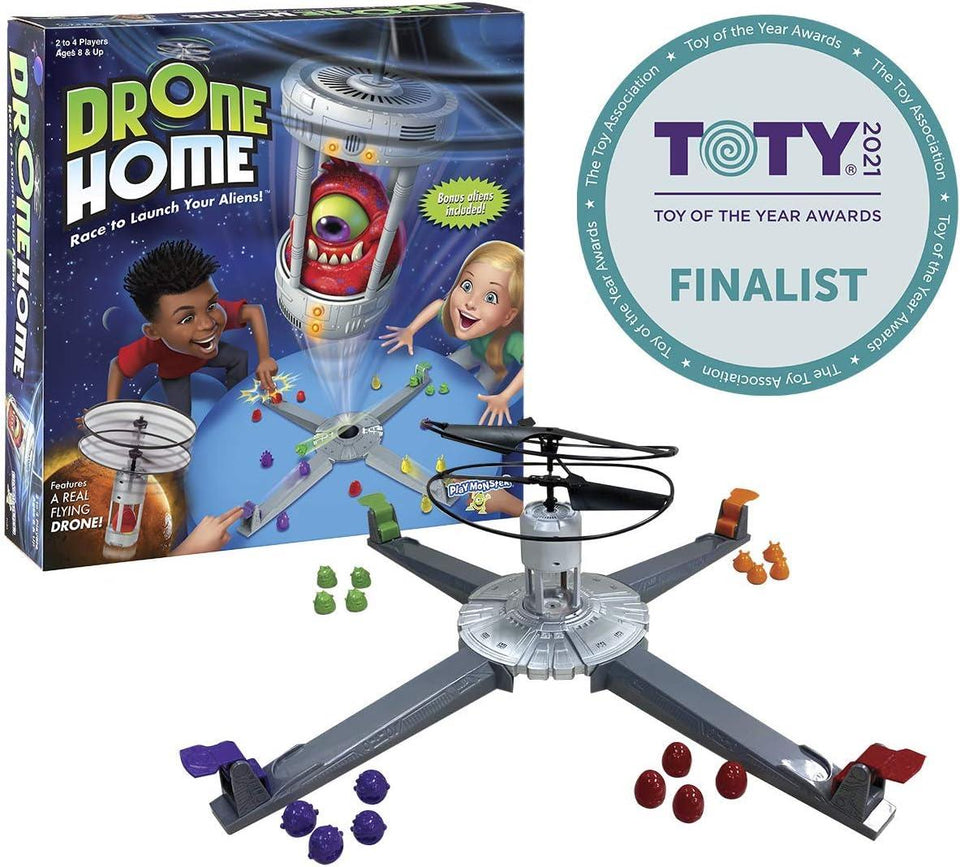 Drone Home Board Game Launch Pad Flying Toy Alien Space Themed PlayMonster