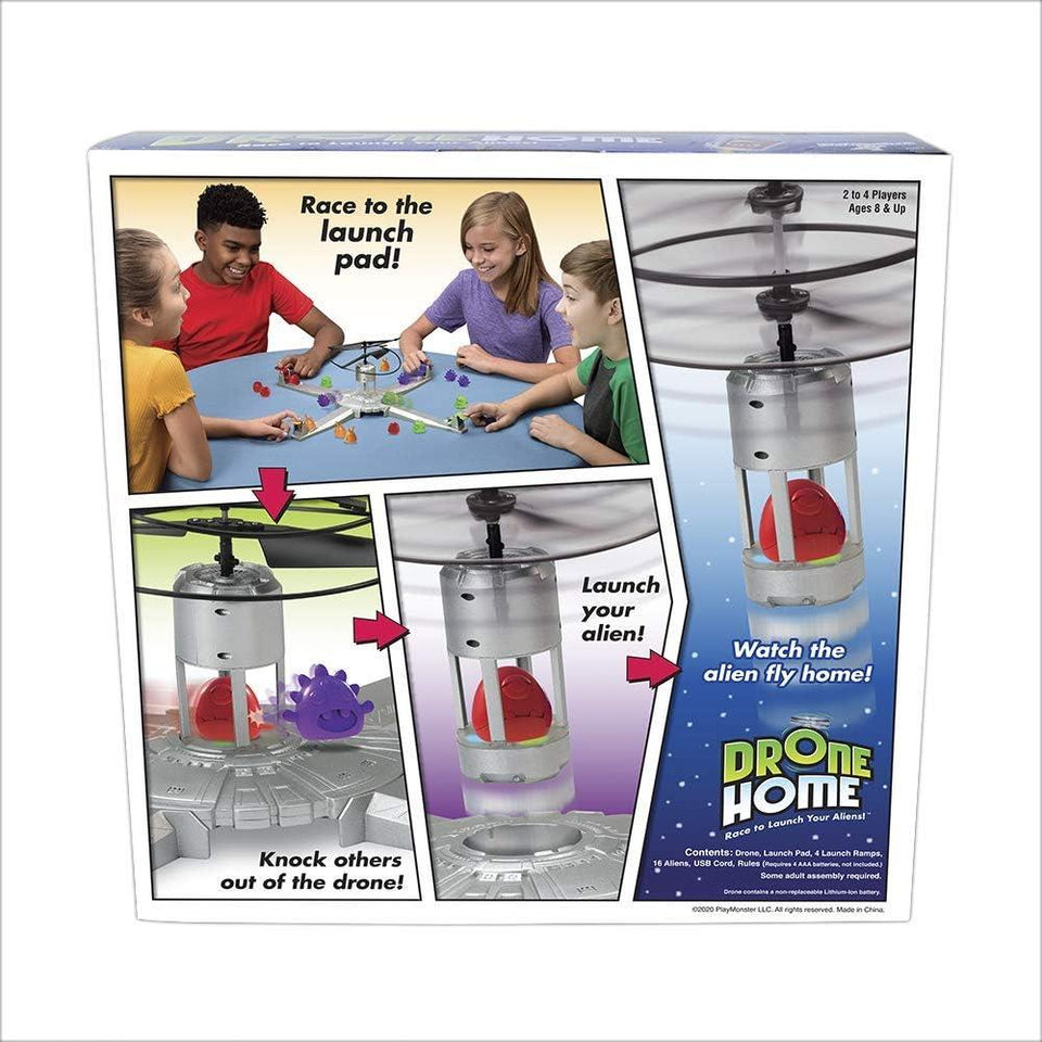 Drone Home Board Game Launch Pad Flying Toy Alien Space Themed PlayMonster
