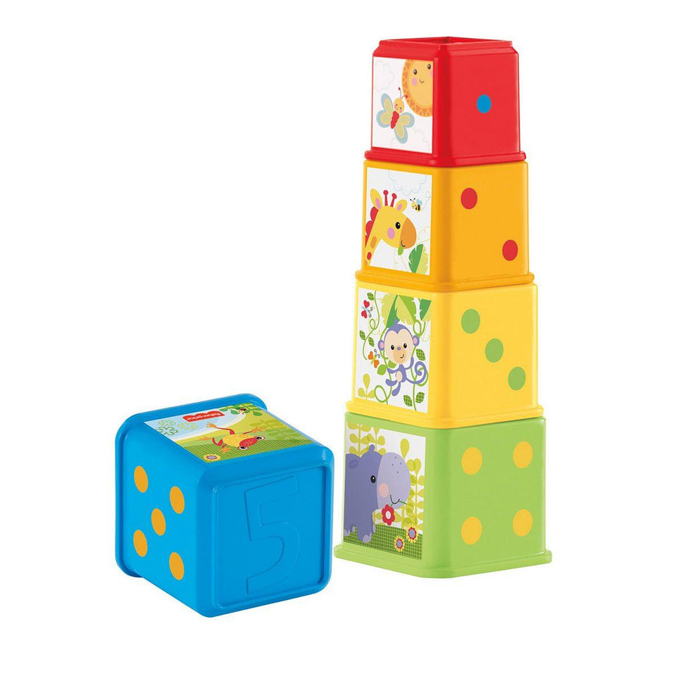 Fisher-Price Fisher-Price Stack & Roll Activity Set Develops Baby Gross Motor Sensory Skills GPM36