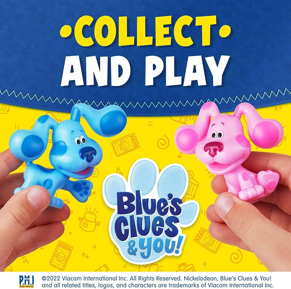 Blues Clues Pencil Toppers 12pk Josh Tickety Tock Paprika Magenta Pail PMI International