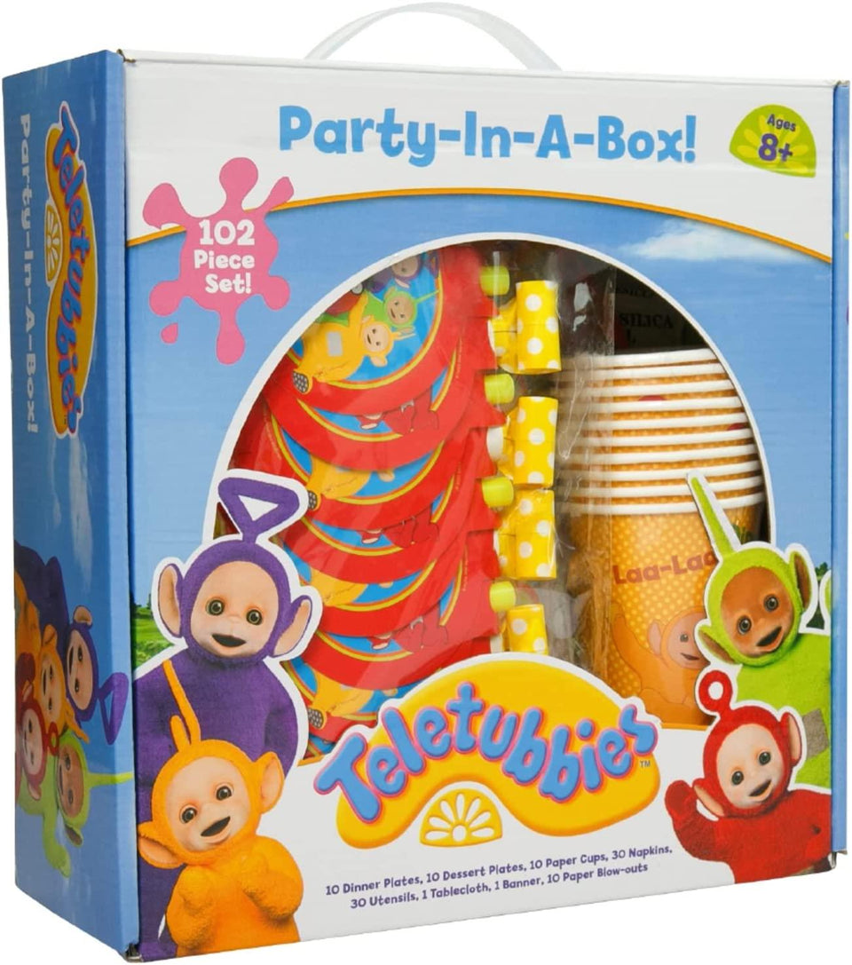 Teletubbies Party In A Box 102pc Official Kids TV Show Theme Decor Kit Banner Tablecloth Mighty Mojo