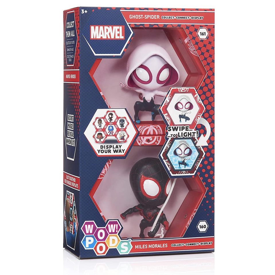 WOW Pods Miles Morales & Spider Gwen Pack Superman Light-Up Figures WOW! Stuff