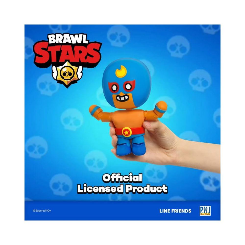 Brawl Stars El Primo Luchador Spanish Wrestler Fighting Belt Figure PMI International