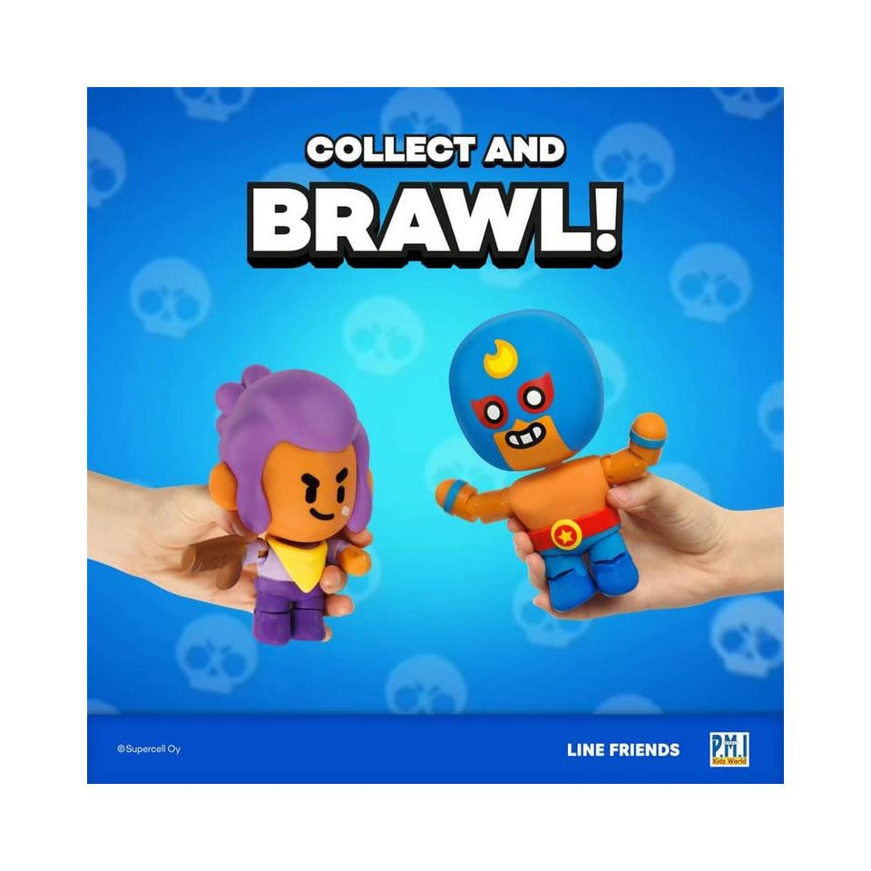 Brawl Stars El Primo Luchador Spanish Wrestler Fighting Belt Figure PMI International