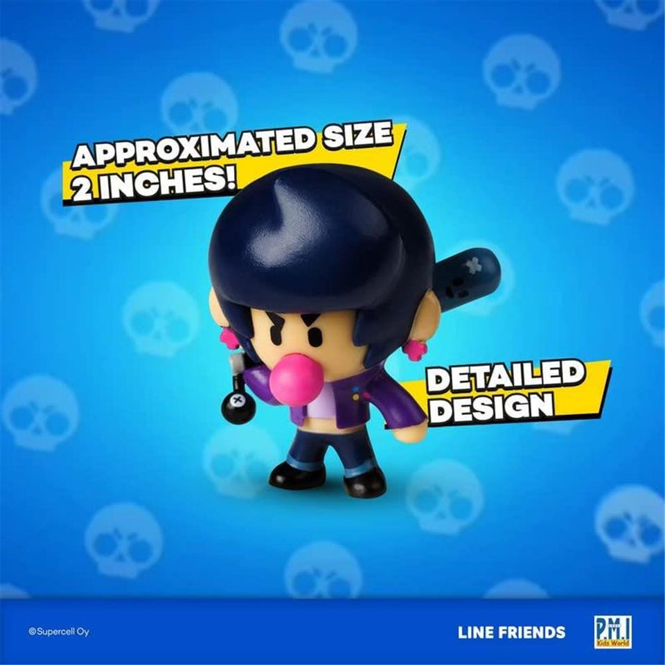 Brawl Stars Figures 8pk Spike Chrome Jessy Bo Penny Shelly Sandy Brawler PMI International