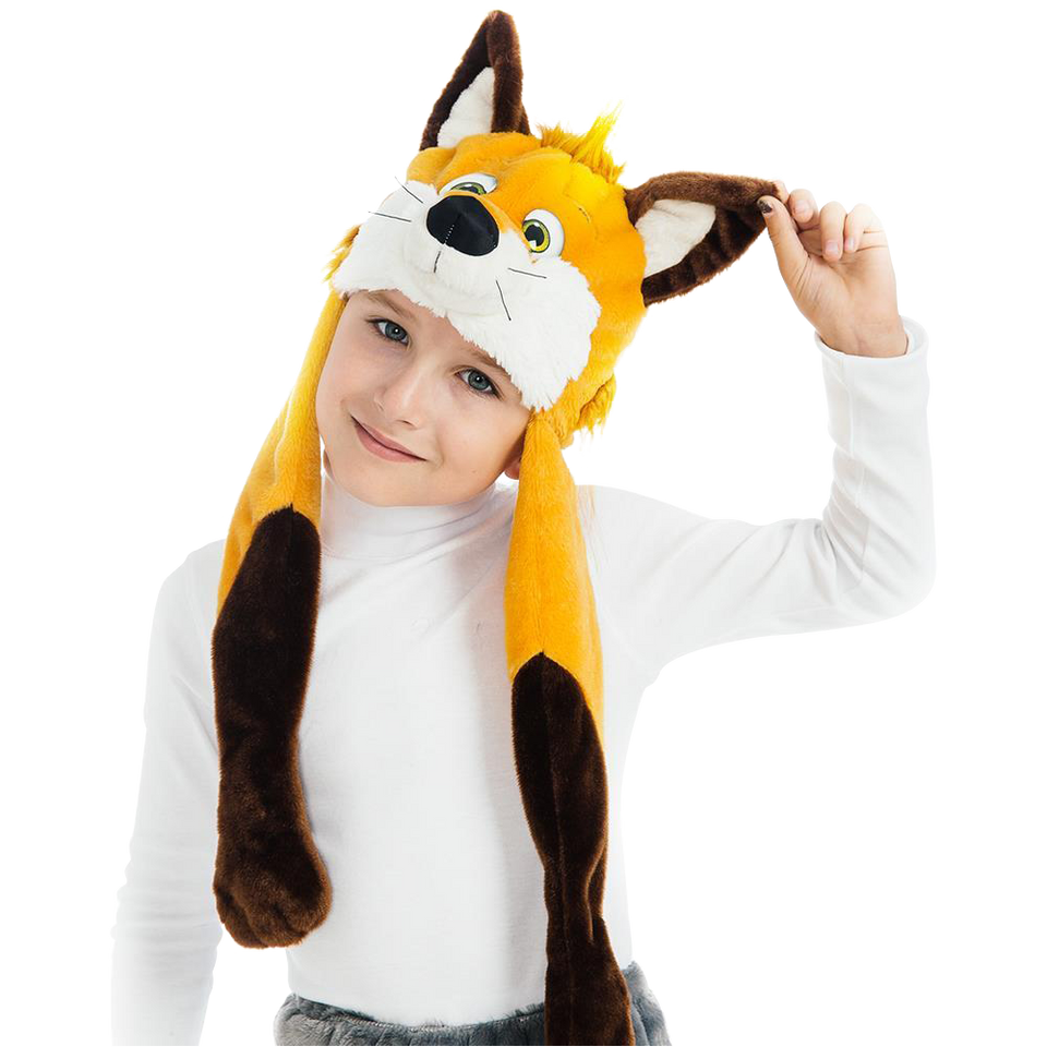 Foxy Fox Plush Headpiece Kids Costume Dress-Up Play Accessory