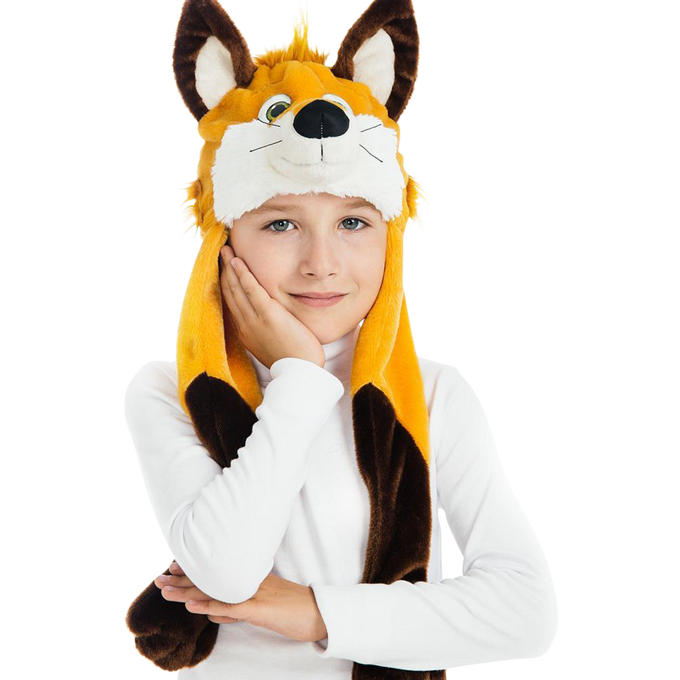 Foxy Fox Plush Headpiece Kids Costume Dress-Up Play Accessory