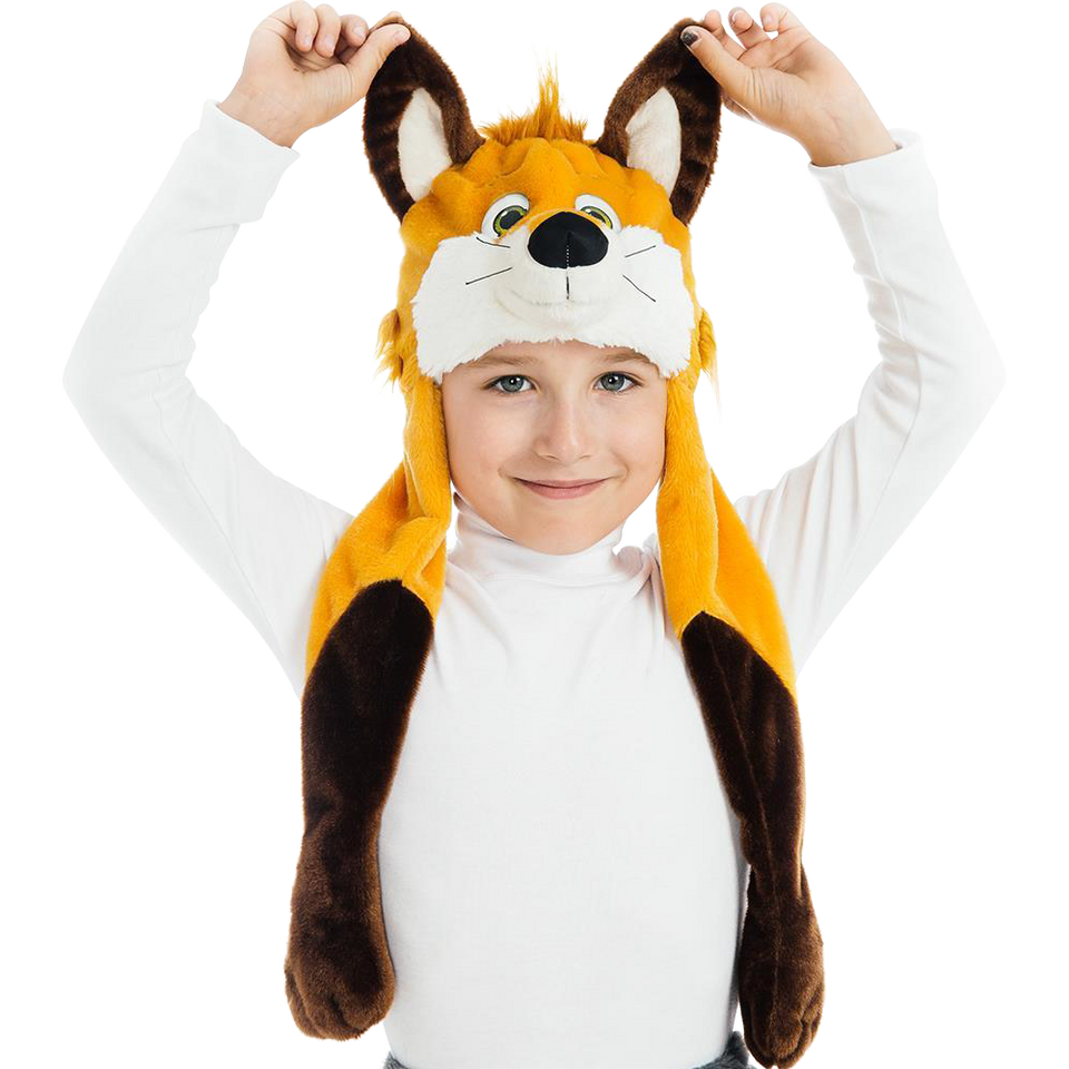 Foxy Fox Plush Headpiece Kids Costume Dress-Up Play Accessory