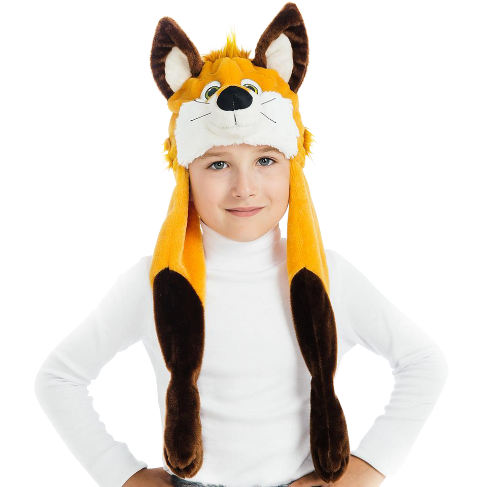 Foxy Fox Plush Headpiece Kids Costume Dress-Up Play Accessory