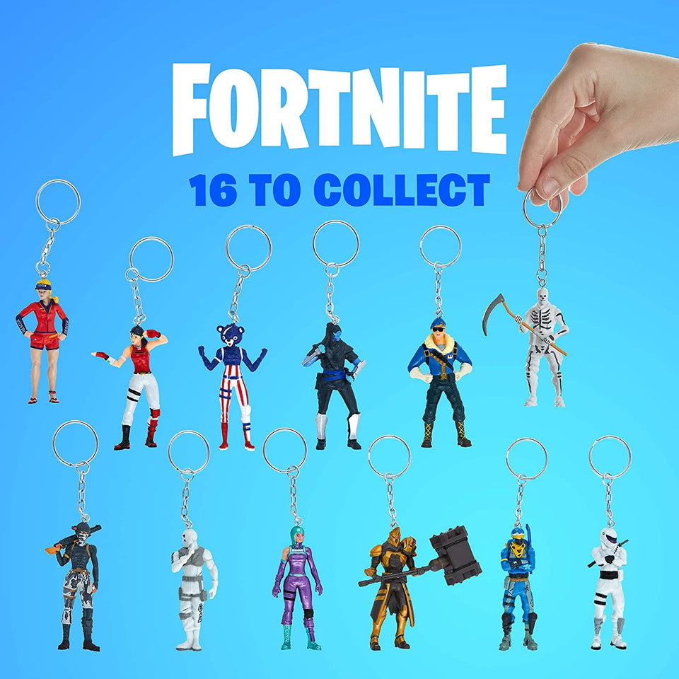 Fortnite Popular Character Keychains 12pk Collectible Deluxe Box Figures PMI International