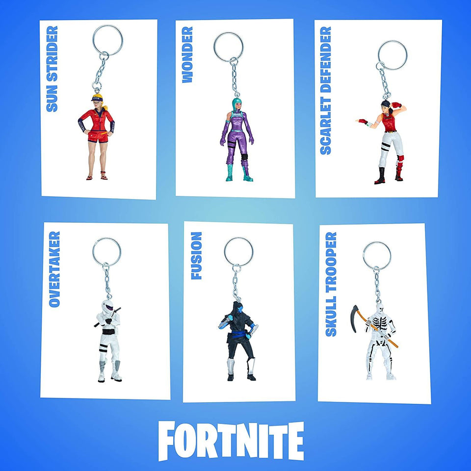 Fortnite Popular Character Keychains 12pk Collectible Deluxe Box Figures PMI International