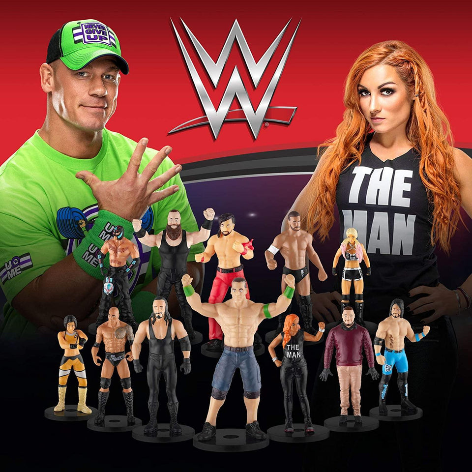 WWE Pencil Toppers 12pk Shinsuke Nakamura Rey Mysterio The Rock Undertaker PMI International