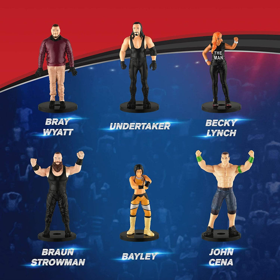 WWE Pencil Toppers 12pk Shinsuke Nakamura Rey Mysterio The Rock Undertaker PMI International