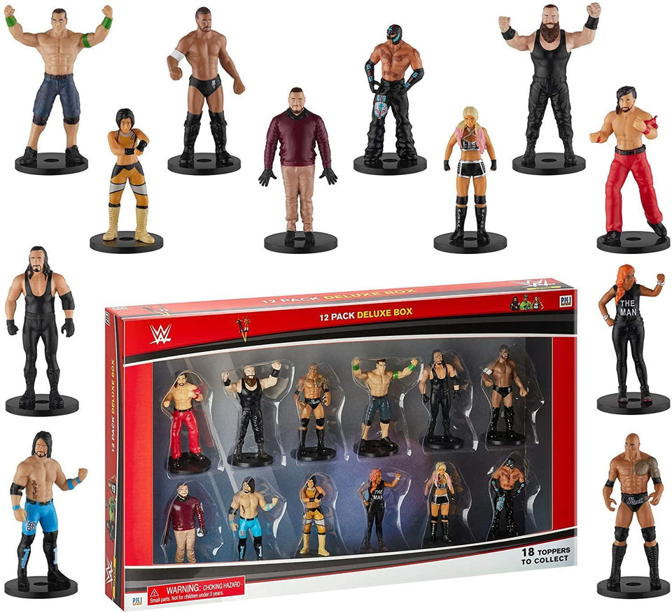 WWE Pencil Toppers 12pk Shinsuke Nakamura Rey Mysterio The Rock Undertaker PMI International