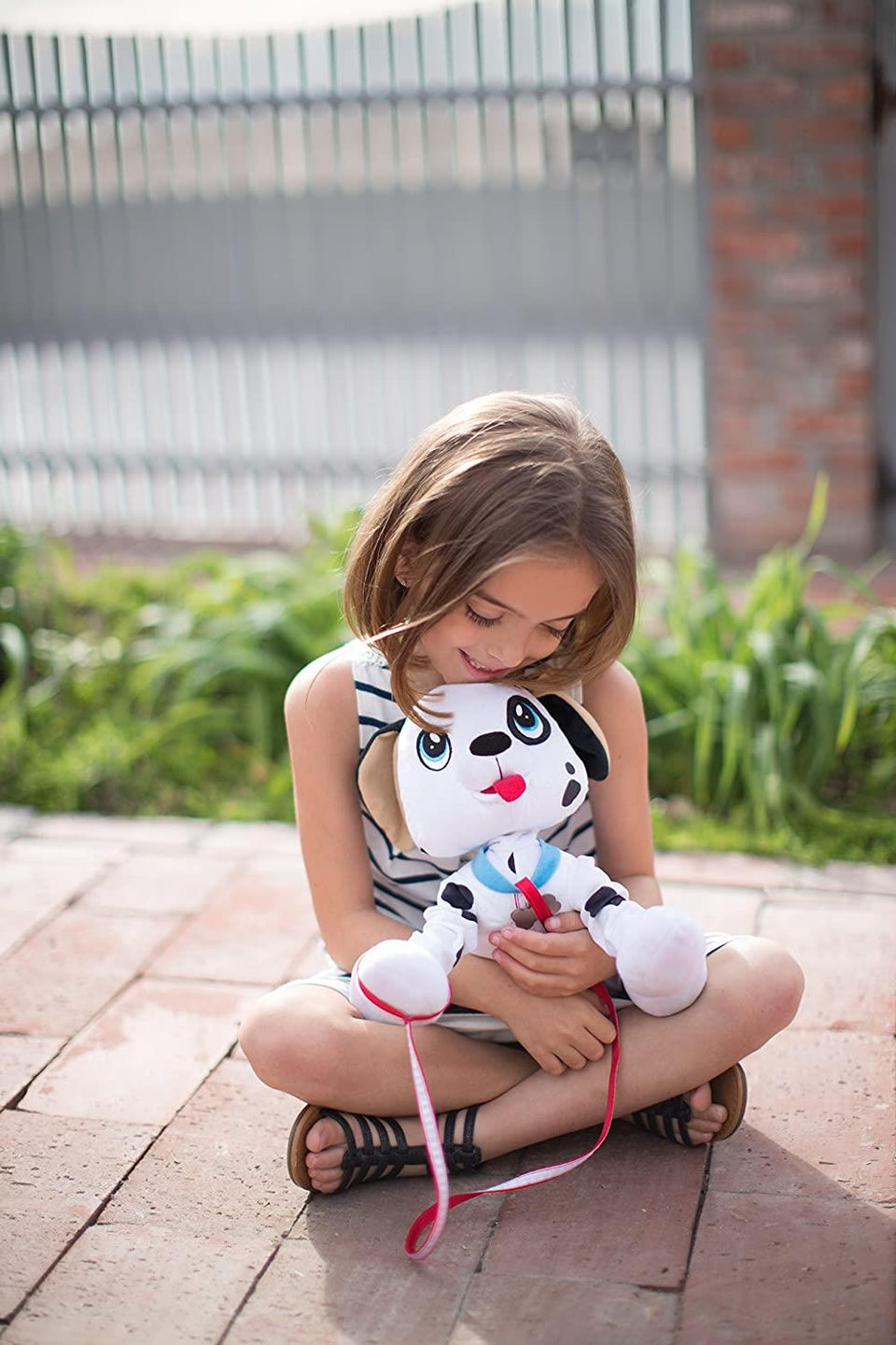 Peppy Pets Dalmatian Dog Walks Runs Interactive Plush Kids