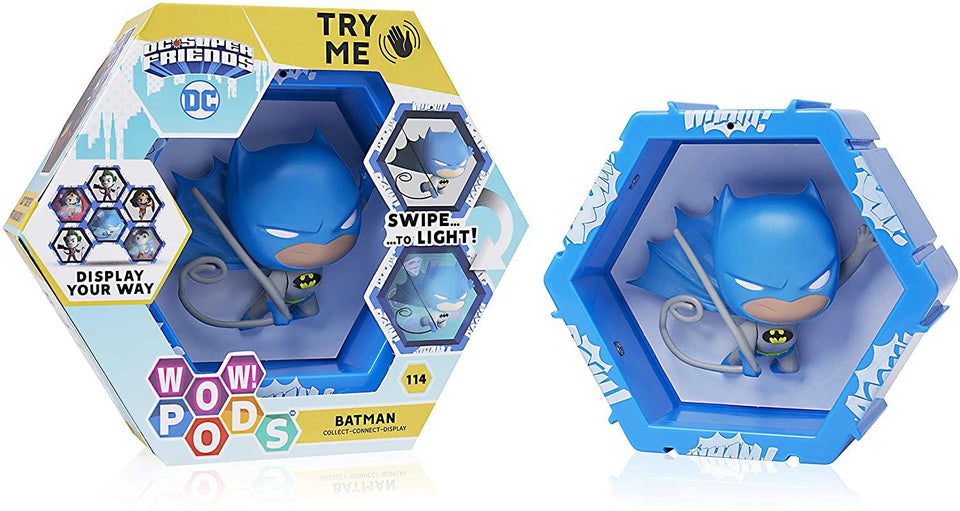 WOW Pods DC Comics Batman Swipe Light-Up Connect Figure Superhero Collectible Figure