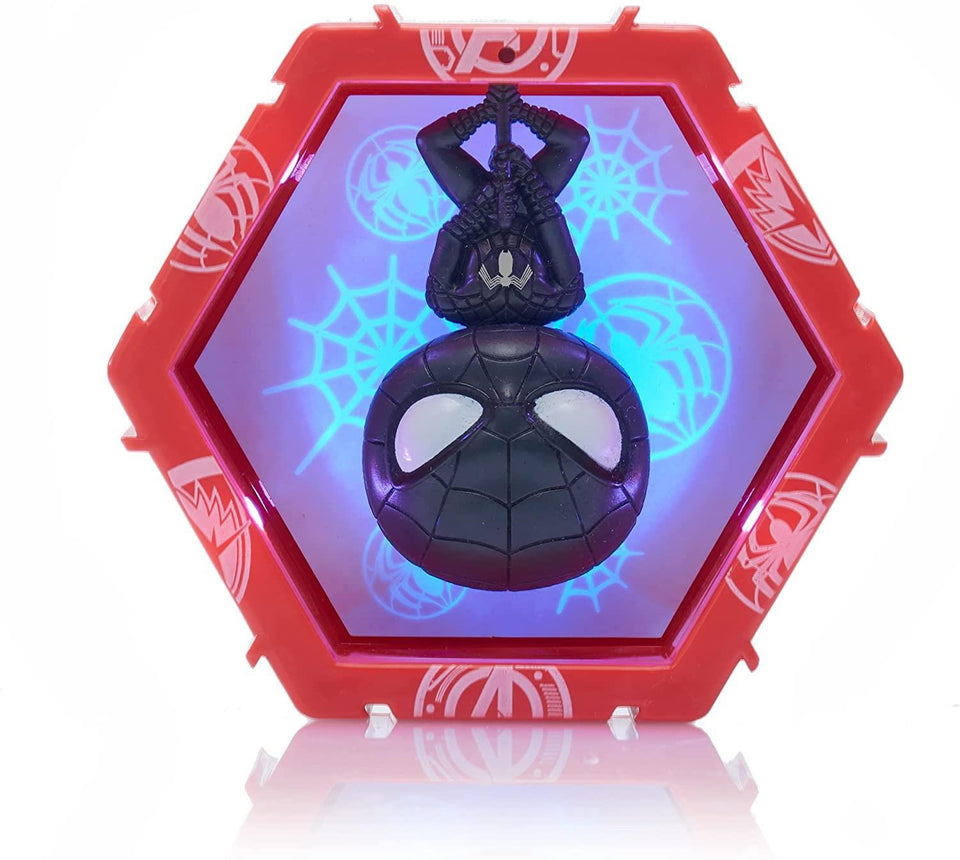 WOW Pods Marvel Symbiote Spider-Man Swipe Light-Up Connect Avengers Collection Figure