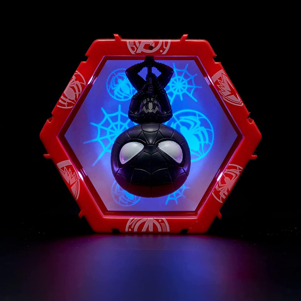 WOW Pods Marvel Symbiote Spider-Man Swipe Light-Up Connect Avengers Collection Figure