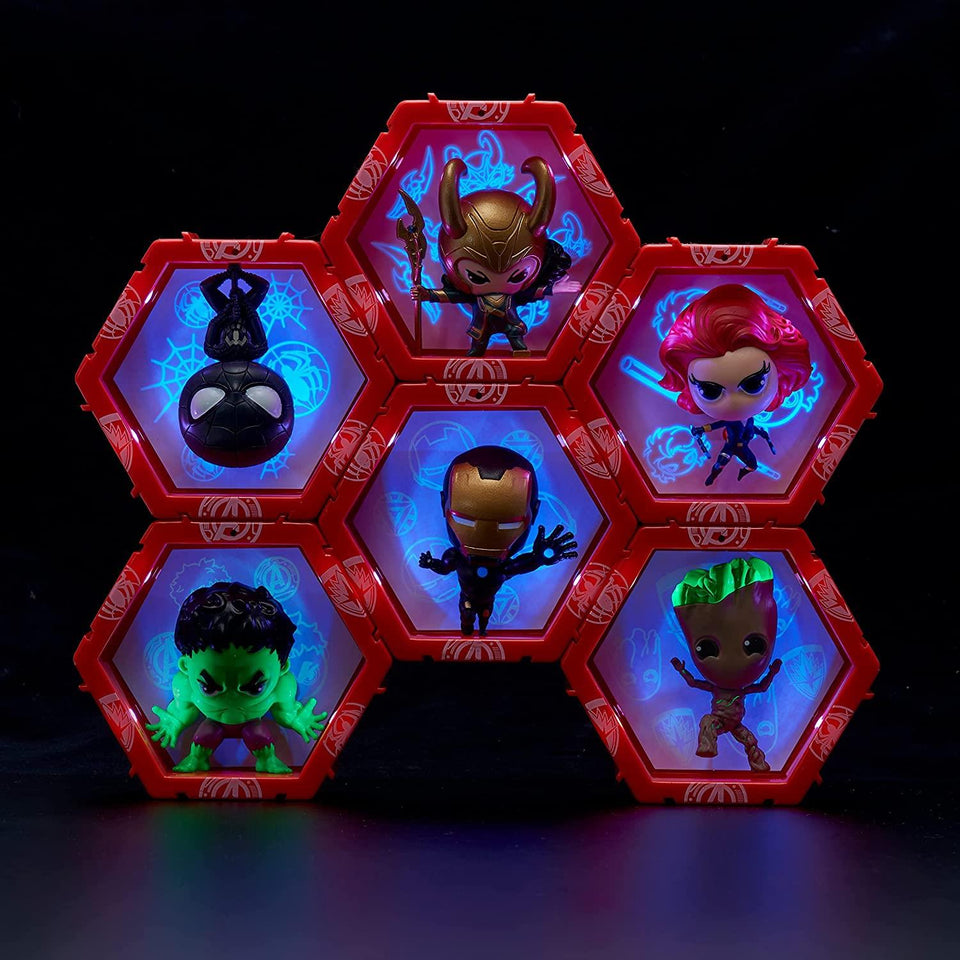 WOW Pods Marvel Symbiote Spider-Man Swipe Light-Up Connect Avengers Collection Figure