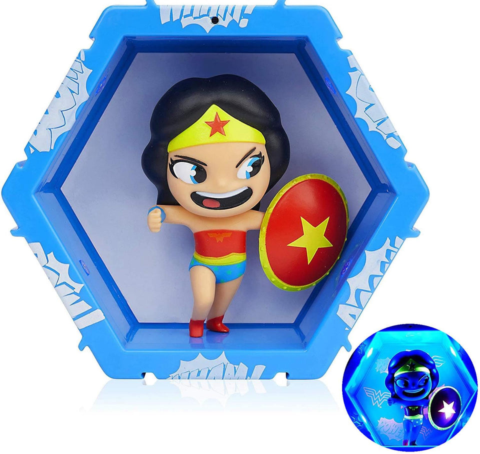 WOW Pods DC Comics Wonder Woman Swipe Light-Up Connect Figure Superhero Collectible