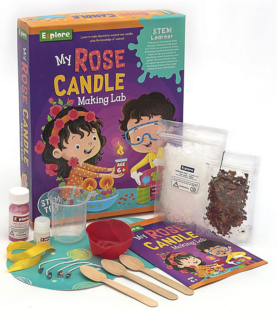 Explore STEM Learner My Rose Candle Making Lab DIY Kit Archies Toys Explore STEM Learner My Rose Candle Making Lab DIY Kit Archies Toys