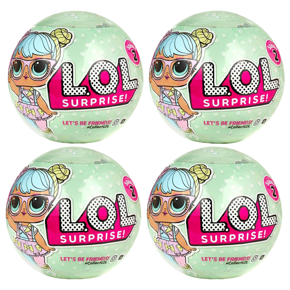 L.O.L. Surprise! Series 2 Wave 1 Bon Bon 4-Pack Big Sister LOL Doll Mystery Collectible