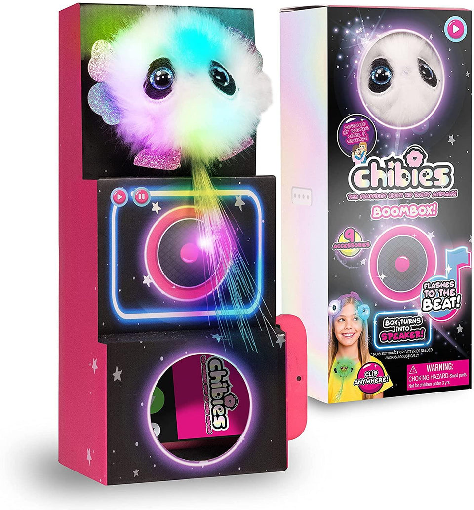 Chibies Boom Box Ava Panda Interactive with Music Glows Lights WOW! Stuff