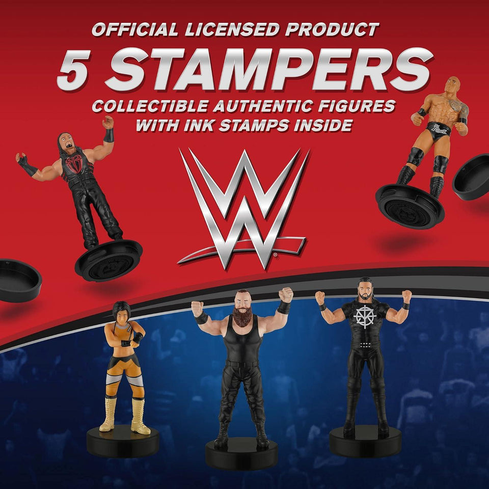 WWE Wrestler Superstar Stampers 5pk Party Cake Toppers Character Figures Set PMI International