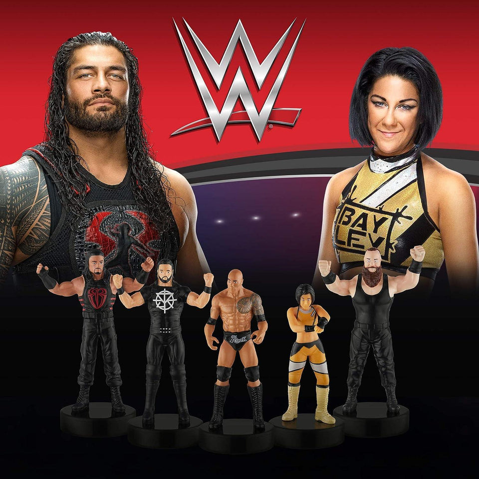 WWE Wrestler Superstar Stampers 5pk Party Cake Toppers Character Figures Set PMI International