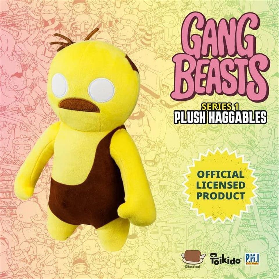 Gang Beasts Yellow Wrestler Plush Old Man 12" Video Game Doll Figure PMI International