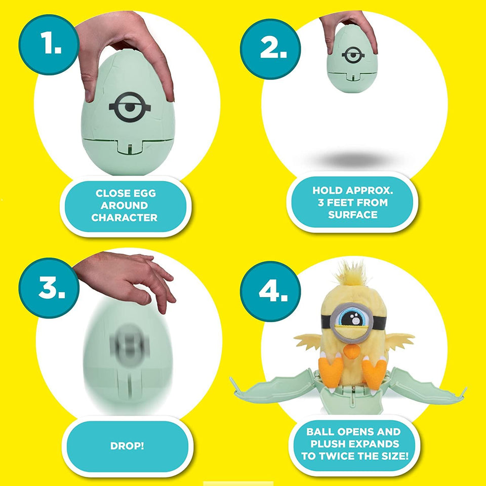 Minions Rise of Gru Drop 'n Pop Zodiac Chicken Instant Hatch Egg Removable WOW! Stuff