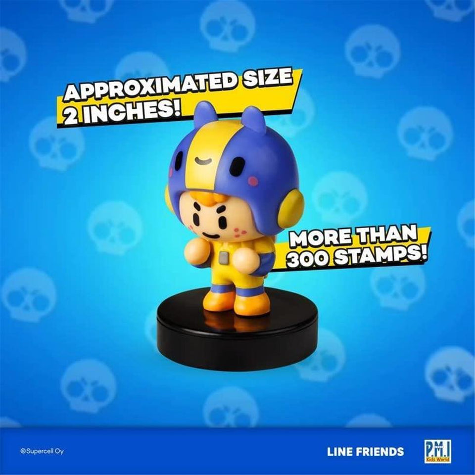 Brawl Stars Character Stampers 12pk Emz Colt Piper Bo Frank Shelly Jessy Mr. P PMI International