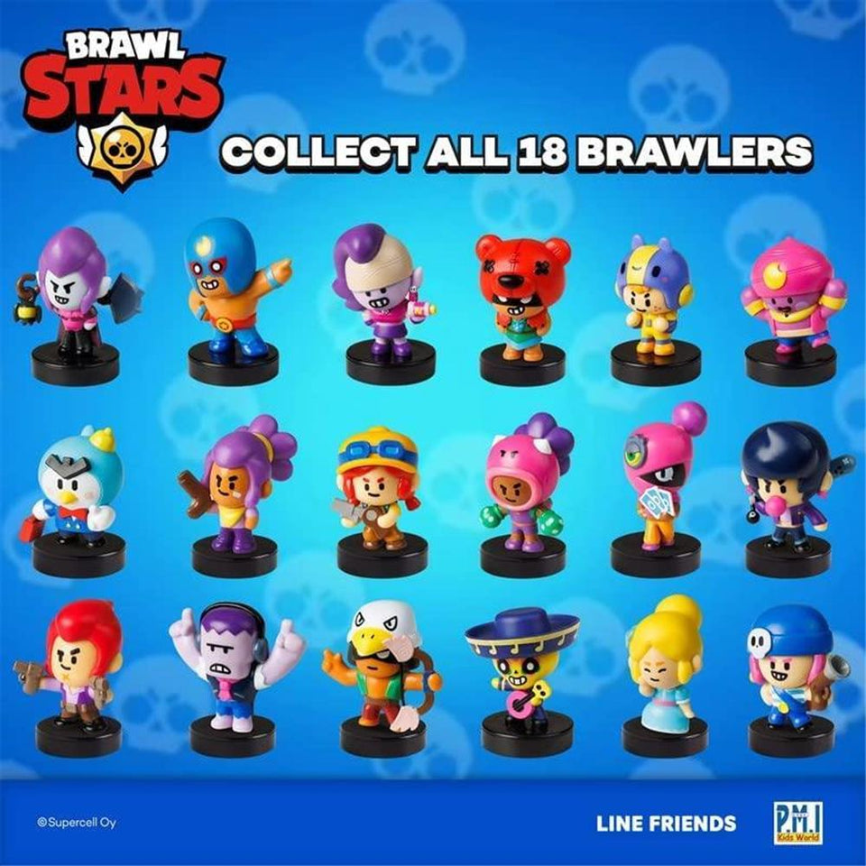 Brawl Stars Character Stampers 12pk Emz Colt Piper Bo Frank Shelly Jessy Mr. P PMI International