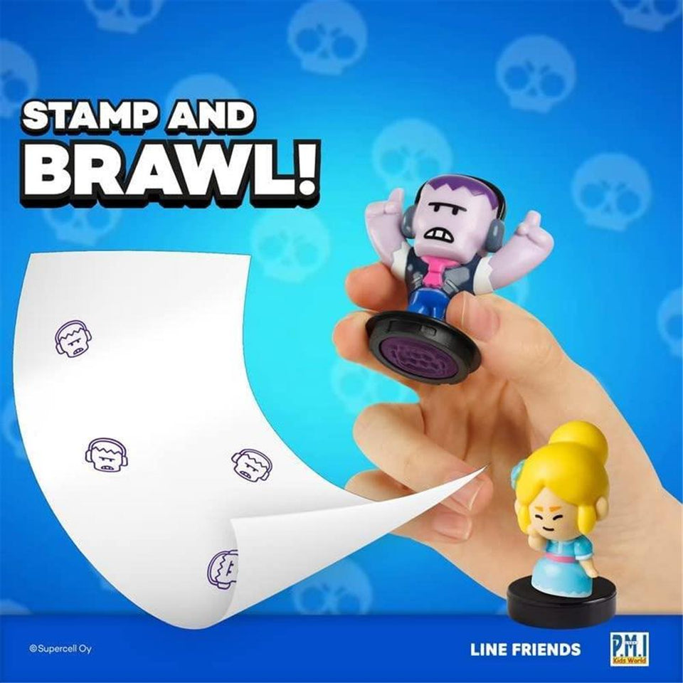 Brawl Stars Character Stampers 12pk Emz Colt Piper Bo Frank Shelly Jessy Mr. P PMI International