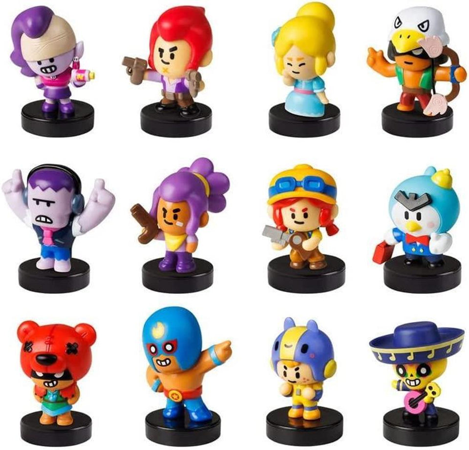 Brawl Stars Character Stampers 12pk Emz Colt Piper Bo Frank Shelly Jessy Mr. P PMI International