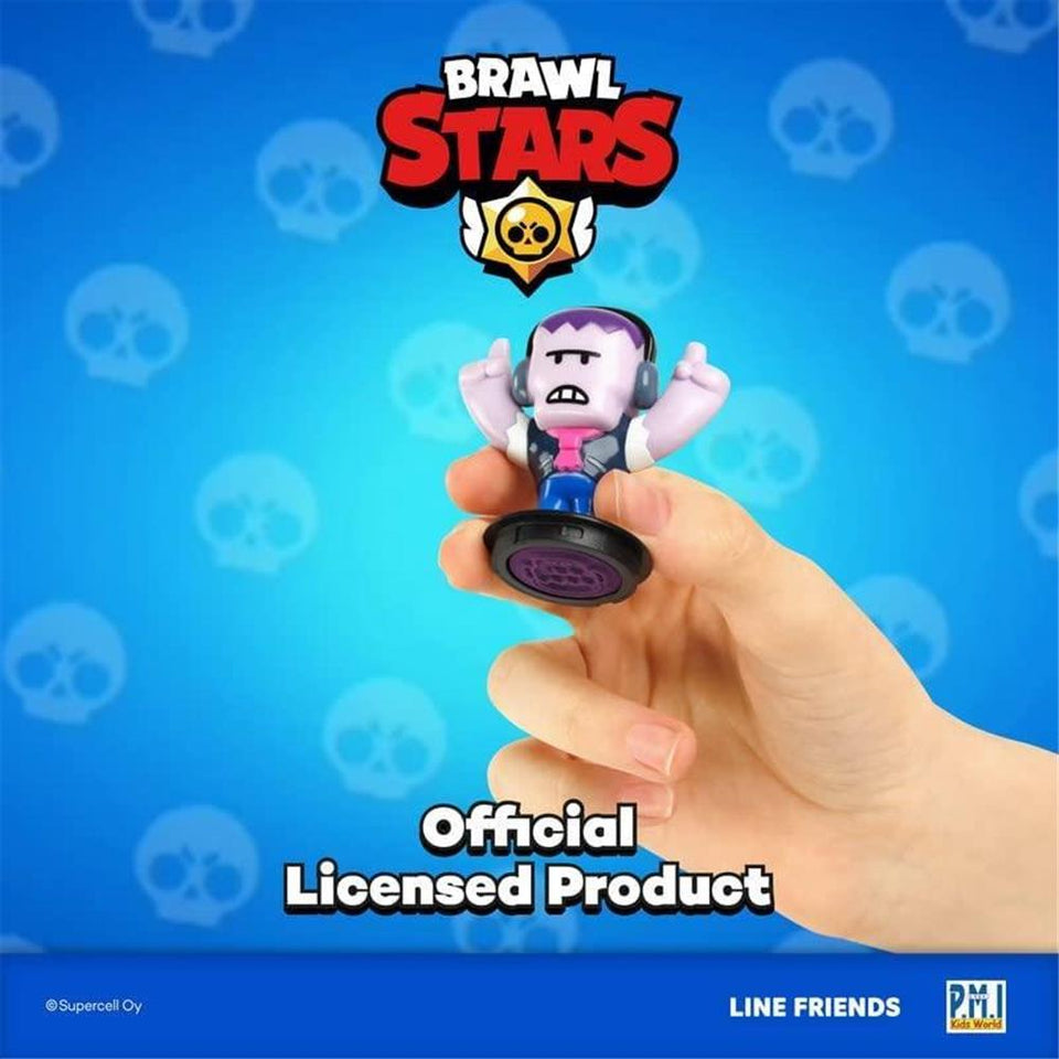 Brawl Stars Character Stampers 12pk Emz Colt Piper Bo Frank Shelly Jessy Mr. P PMI International