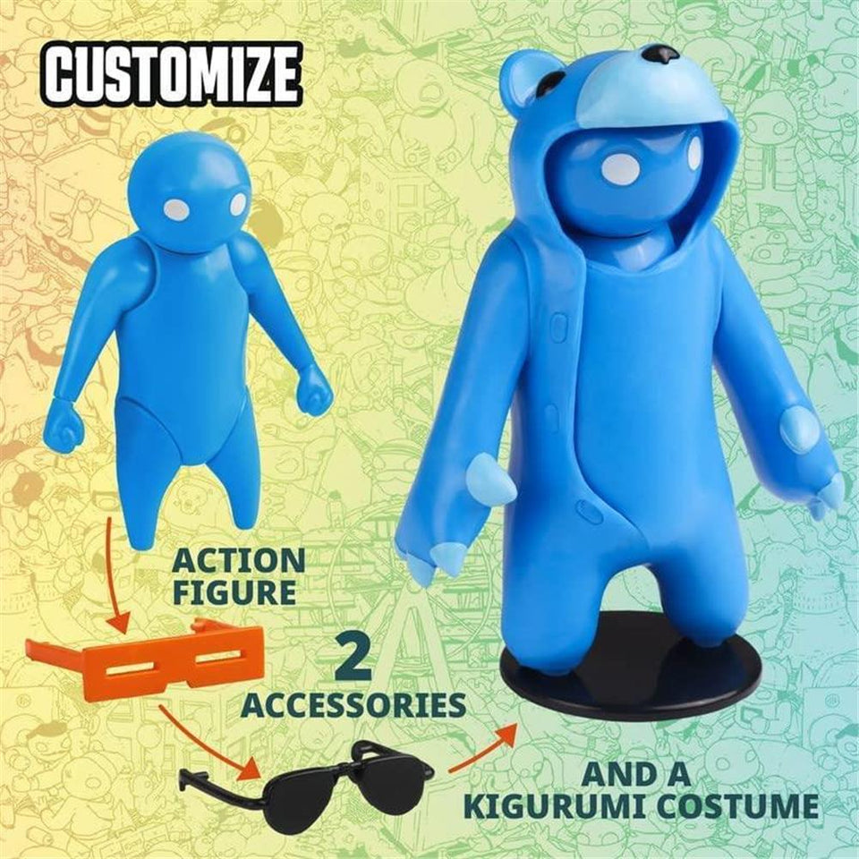 Gang Beasts Blue Bear Costume Fighter Accessories Gamer Character Figure PMI International