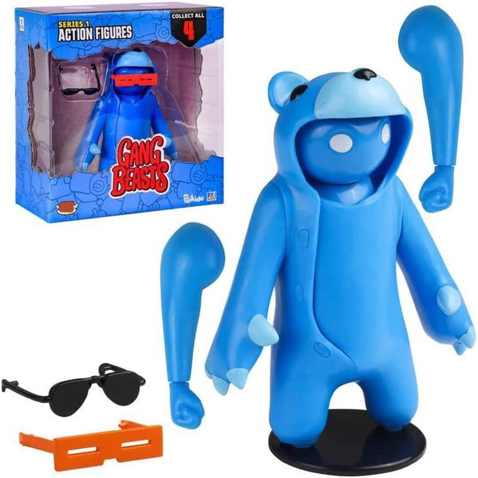 Gang Beasts Blue Bear Costume Fighter Accessories Gamer Character Figure PMI International