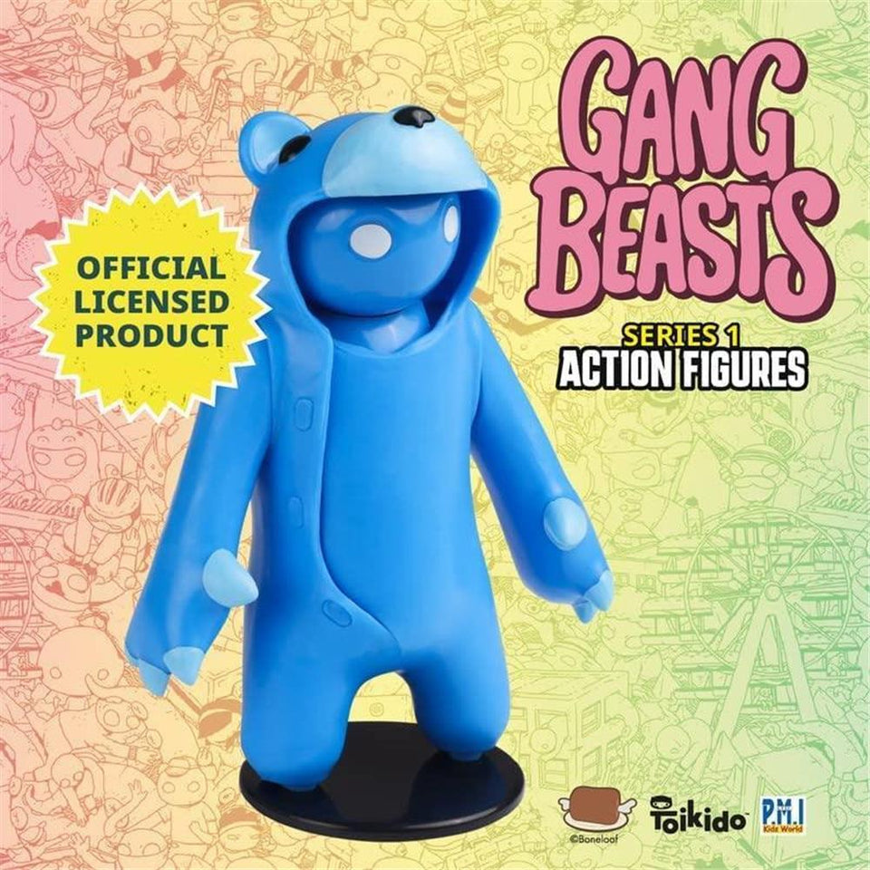 Gang Beasts Blue Bear Costume Fighter Accessories Gamer Character Figure PMI International