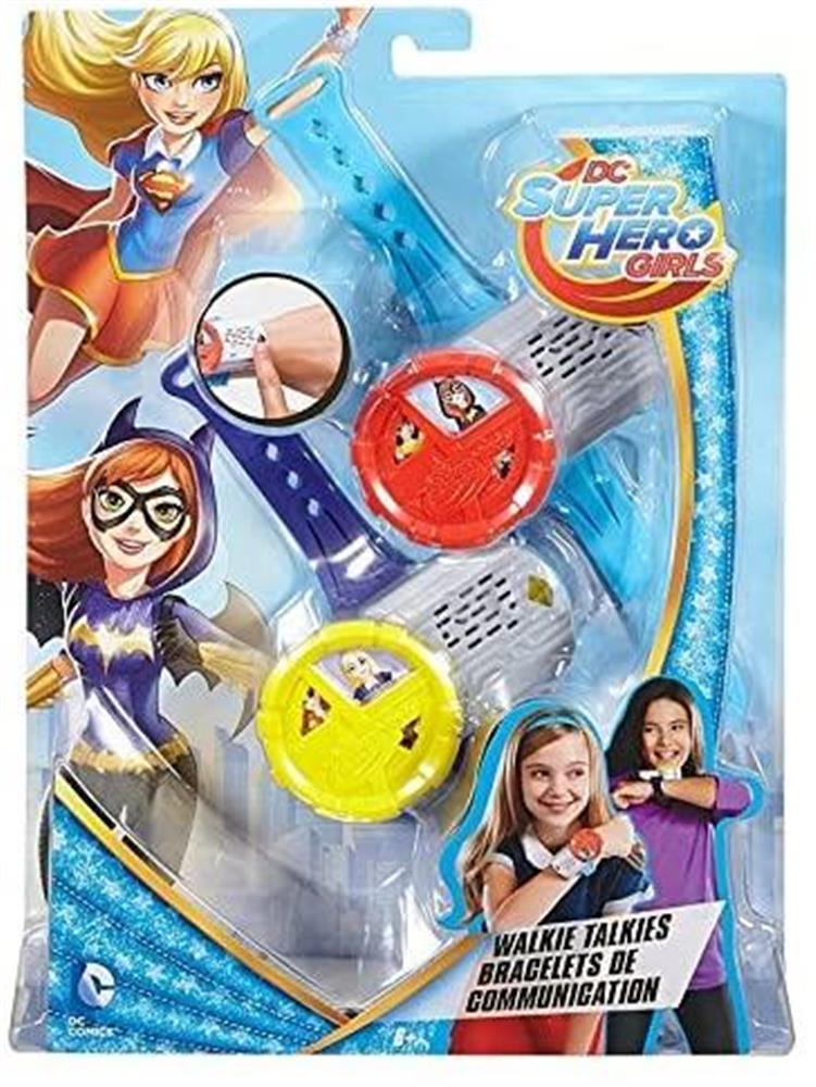 DC Super Hero Girls Walkie Talkies Roleplay Interactive Bracelets Toy Mattel
